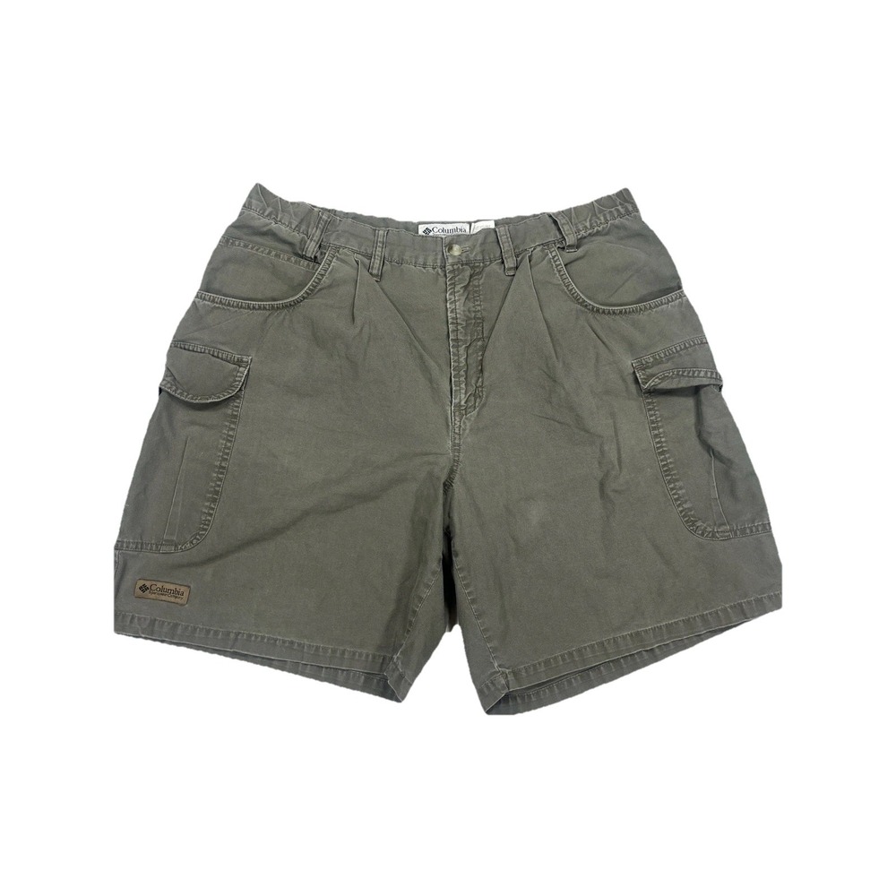 Columbia Sportswear Mens Cargo Shorts Size 36 Khaki 100% Cotton